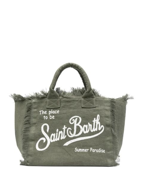 MC2 Saint Barth Vanity fringed tote bag - Green - zdjęcie produktu nr 1