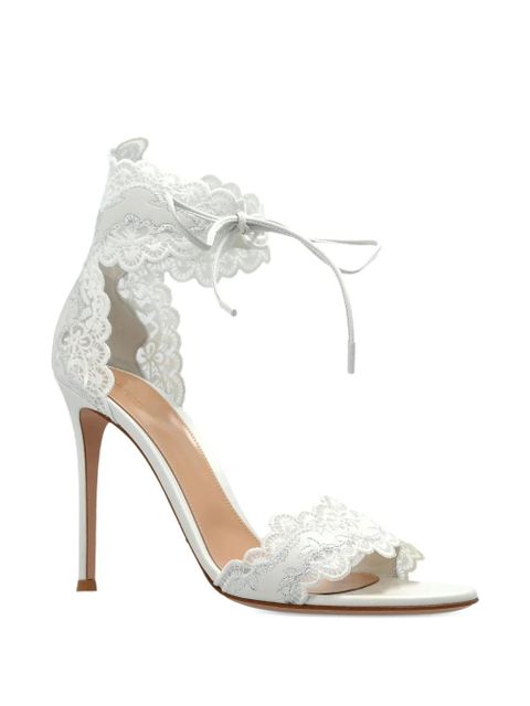 Gianvito Rossi Evie ankle-tie sandals - White - zdjęcie produktu nr 2