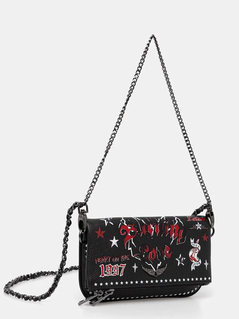 ZADIG&VOLTAIRE torebka skórzana kolor czarny LWBA04040