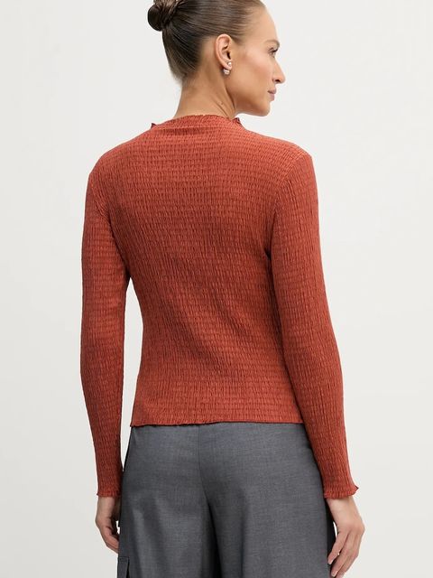 Pedro del Hierro bluzka damska kolor brązowy gładka 8622511