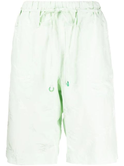 Alexander Wang drawstring pyjama shorts - Green - zdjęcie produktu nr 1