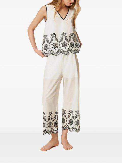 TWINSET embroidery pyjama set (set of two) - White - zdjęcie produktu nr 2