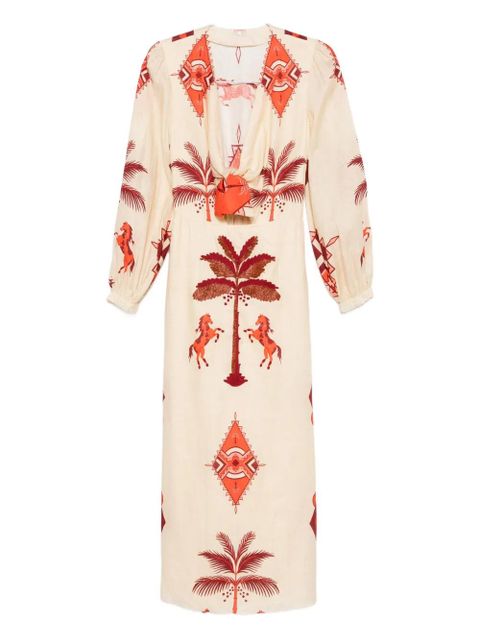 Johanna Ortiz Across Paradise midi dress - Neutrals - zdjęcie produktu nr 1
