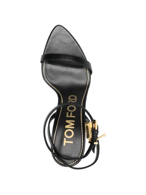 TOM FORD Padlock ankle-strap sandals - Black