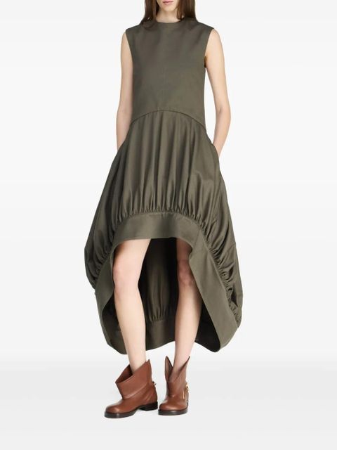 JW Anderson balloon-hem midi dress - Green - zdjęcie produktu nr 2