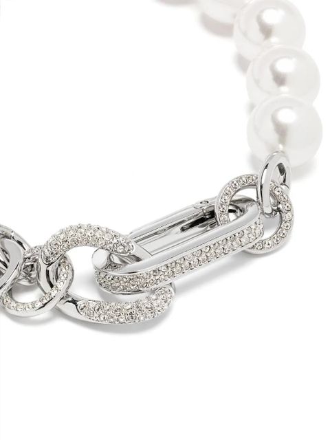 Swarovski Dextera faux-pearl bracelet - Silver