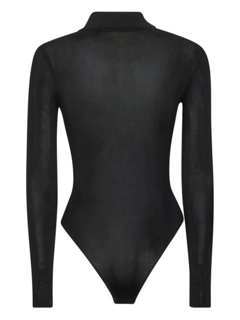 Self-Portrait cotton bodysuit - Black - zdjęcie produktu nr 2