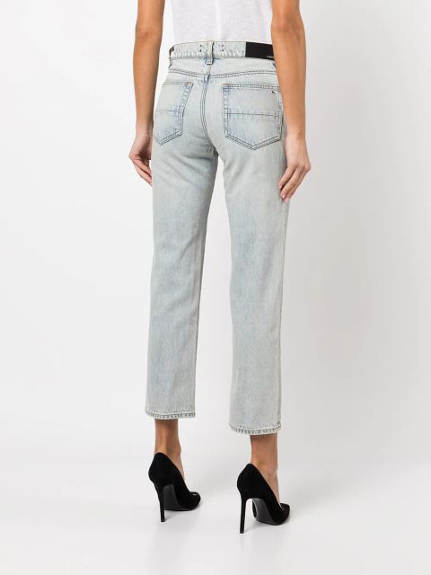 AMIRI cropped denim jeans - Blue