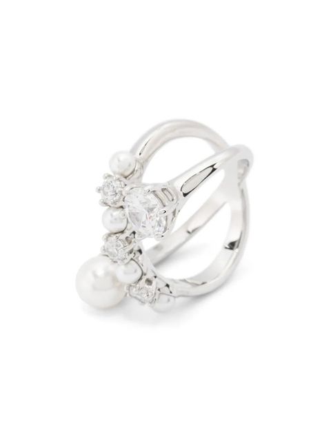 Swarovski Matrix ring - White