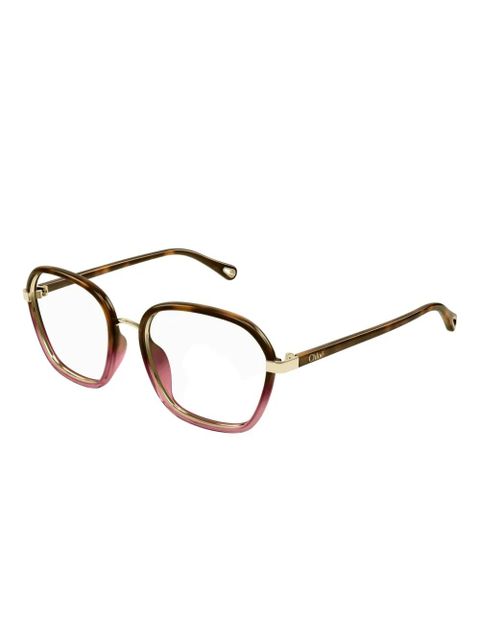 Chloé Eyewear square-frame glasses - Brown - zdjęcie produktu nr 2