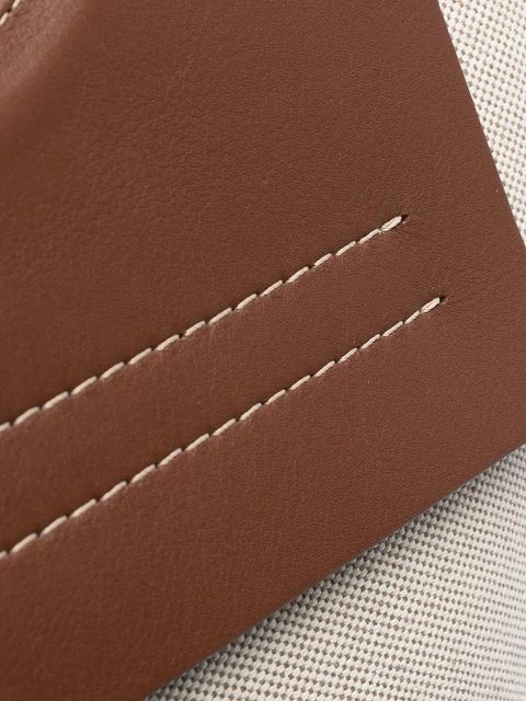 Hereu open-top canvas tote - Neutrals