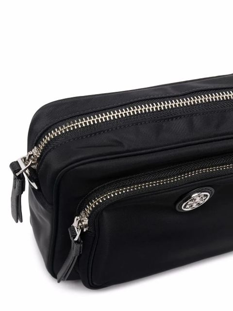 Tory Burch logo-plaque crossbody bag - Black