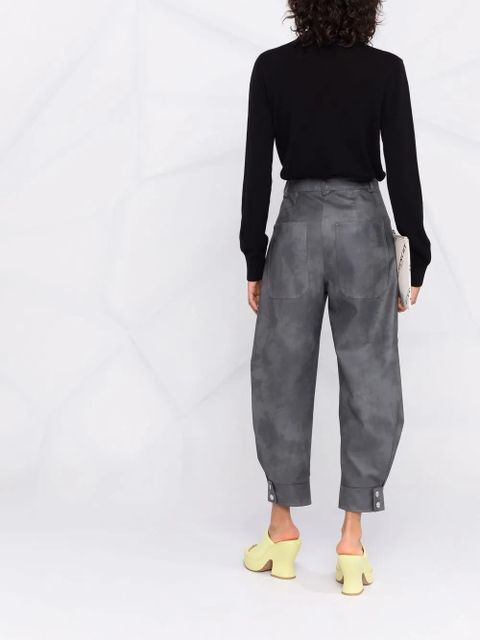 GCDS embroidered logo roll neck jumper - Black