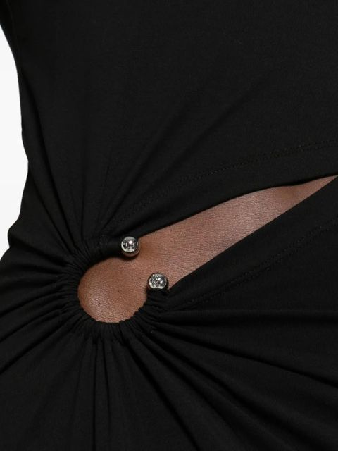 Rabanne ring-detail maxi dress - Black