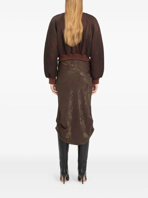 MM6 Maison Margiela button-up bomber jacket - Brown