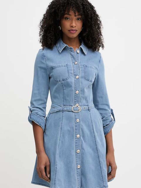 Morgan sukienka koszulowa jeansowa - zdjęcie produktu nr 2