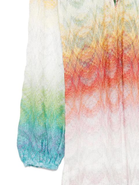 Missoni tie-detail beach cover-up - White