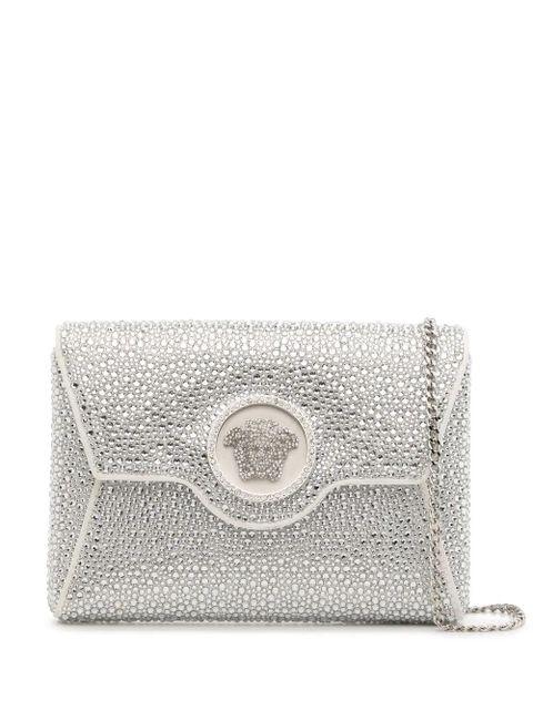 Versace La Medusa crystal envelope clutch - Silver - zdjęcie produktu nr 1