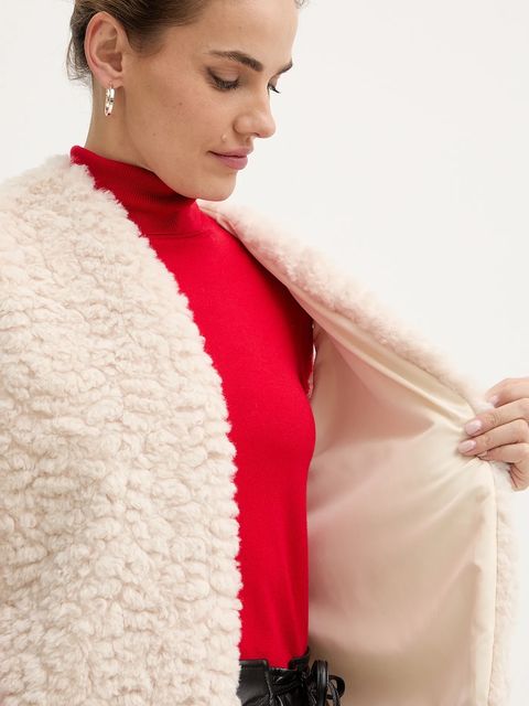 Morgan bezrękawnik kolor beżowy przejściowy 5GILOU