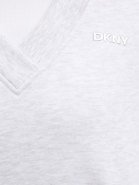Dkny bluza damska kolor szary z nadrukiem DP6T1644