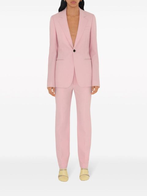 Burberry single-breasted wool blazer - Pink