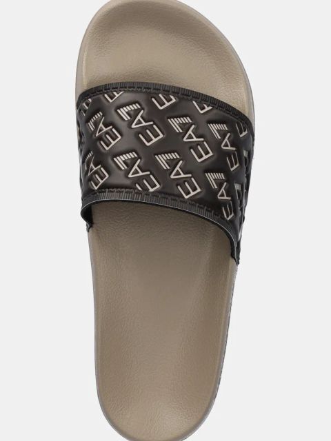 EA7 Emporio Armani klapki damskie kolor beżowy AF15125.7X000109