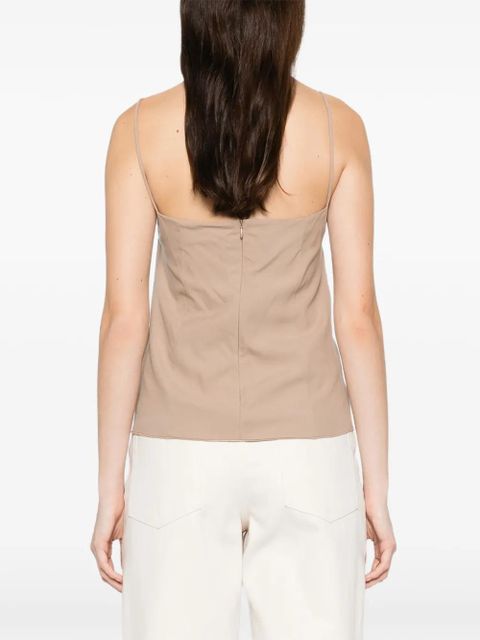 Max Mara Unghia V-neck top - Neutrals