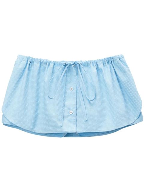 Alexander Wang crystal-embellished skort - Blue - zdjęcie produktu nr 1