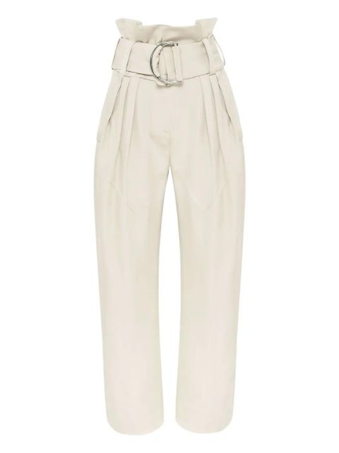 JW Anderson gathered-detail trousers - Neutrals - zdjęcie produktu nr 1