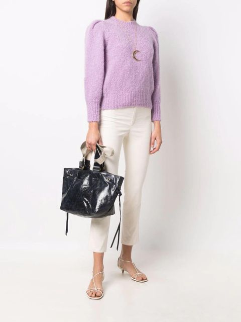 Isabel Marant puff-sleeve jumper - Purple
