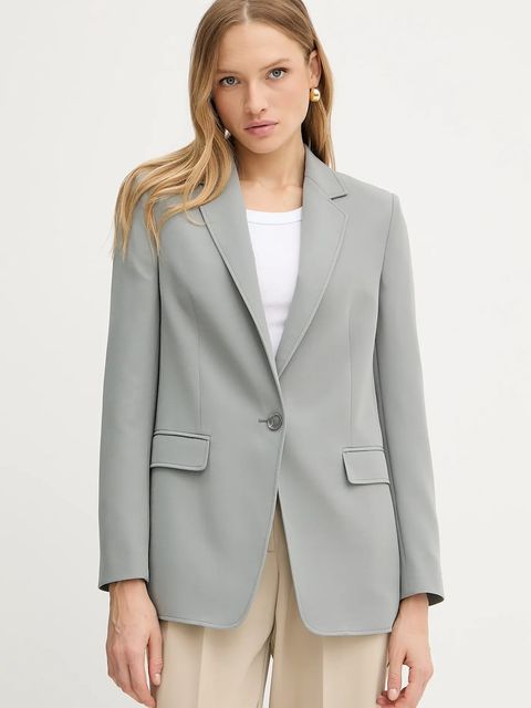 BOSS Orange marynarka kolor szary jednorzędowa gładka 50545586 - zdjęcie produktu nr 1