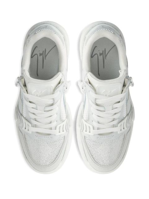 Giuseppe Zanotti Gz-ghost zip embellished sneakers - White - zdjęcie produktu nr 2