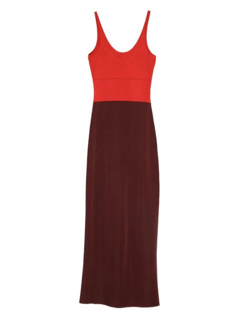 FENDI two-tone midi dress - Red - zdjęcie produktu nr 1