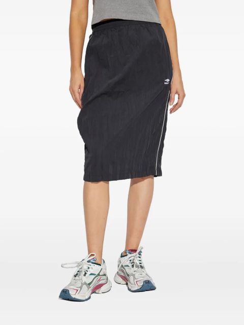 Balenciaga pleated midi skirt - Black