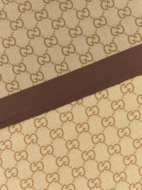 Gucci GG print silk scarf - Neutrals - zdjęcie produktu nr 2