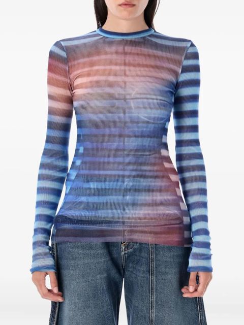 Jean Paul Gaultier striped top - Blue - zdjęcie produktu nr 1