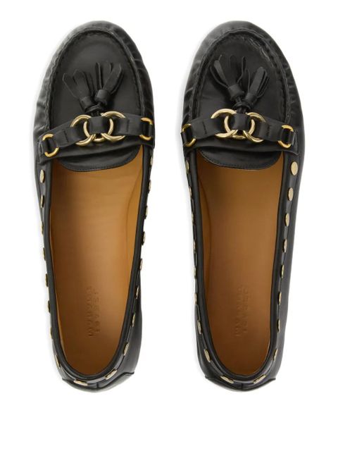 ISABEL MARANT x faxel studded tassel loafers - Black