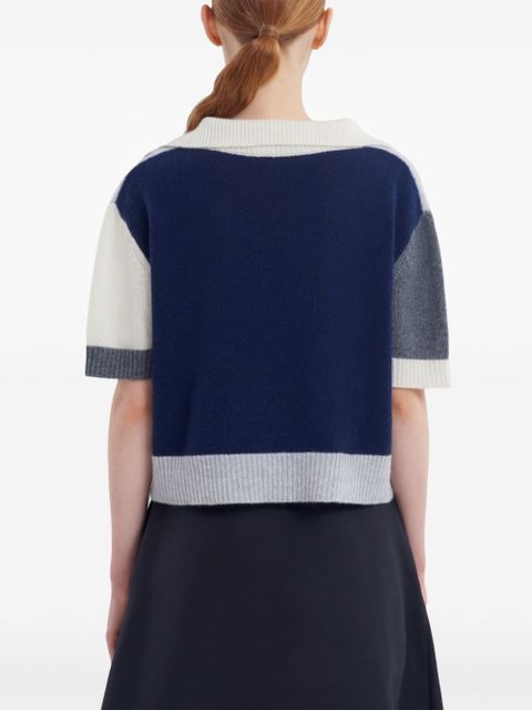 Marni v-neck ribbed t-shirt - Grey