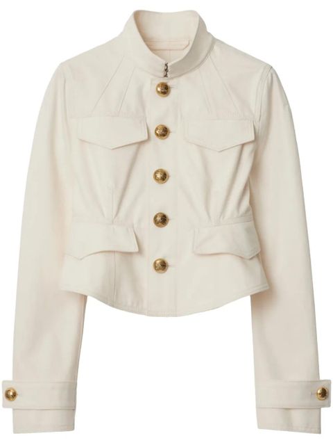 Burberry cropped cotton jacket - White - zdjęcie produktu nr 1