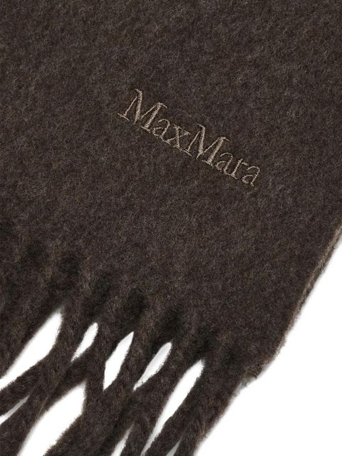 Max Mara Scilli fringed scarf - Brown - zdjęcie produktu nr 2