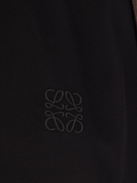 LOEWE hooded button-fastening jacket - Black