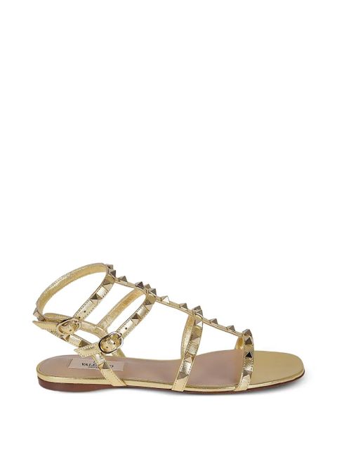 Valentino Garavani Rockstud multi-strap sandals - Gold - zdjęcie produktu nr 1
