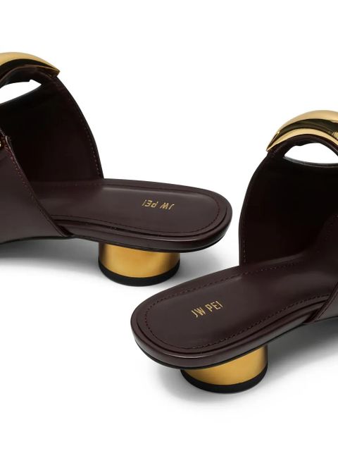 JW Pei 25mm Helena mules - Red