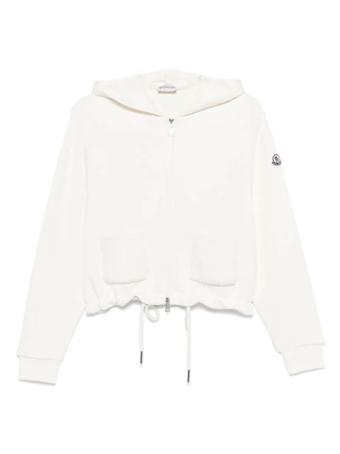 Moncler knitted-pocket hoodie - White - zdjęcie produktu nr 1