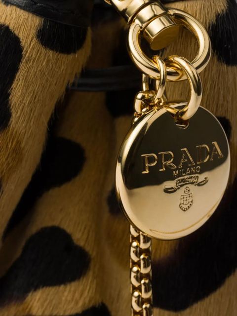 Prada animal-print mini bag - Brown