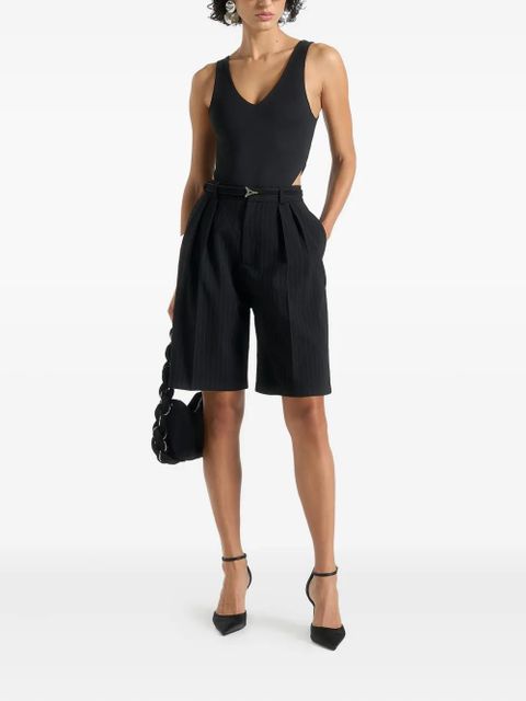 Manière De Voir Noa V-Neck bodysuit - Black