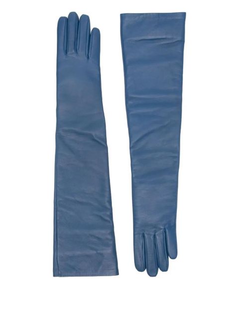 The Frankie Shop long leather gloves - Blue