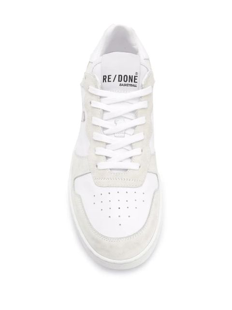 RE/DONE two-tone low top sneakers - White