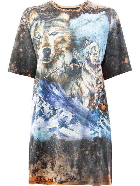 Balmain oversized wolf T-shirt - Multicolour - zdjęcie produktu nr 1