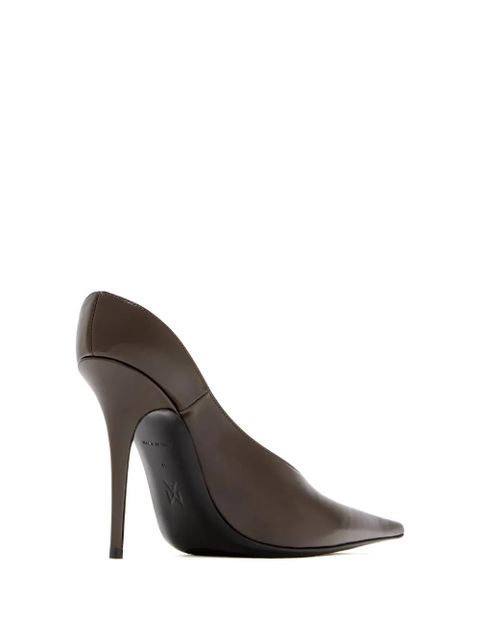 Amina Muaddi 105mm Anok pointed pumps - Brown - zdjęcie produktu nr 2